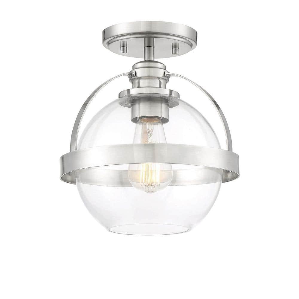 Longmeadow Glass Semi Flush Mount