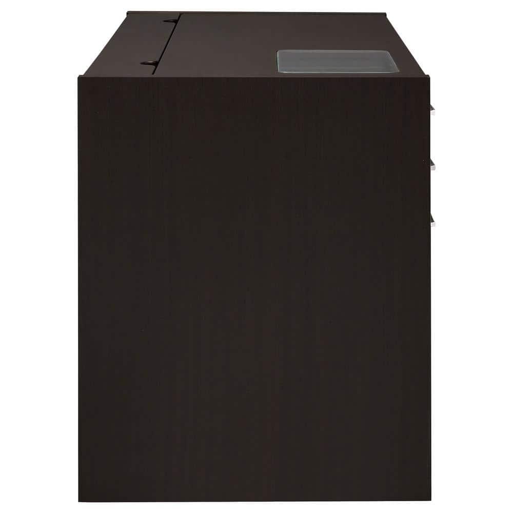 Halston 2 Drawer Office Desk Cappuccino - Coaster