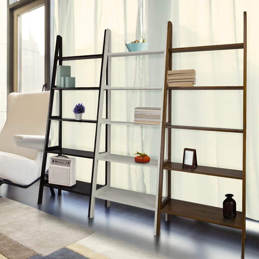 Casual Home 5 Shelf Wood Shelving Unit, White