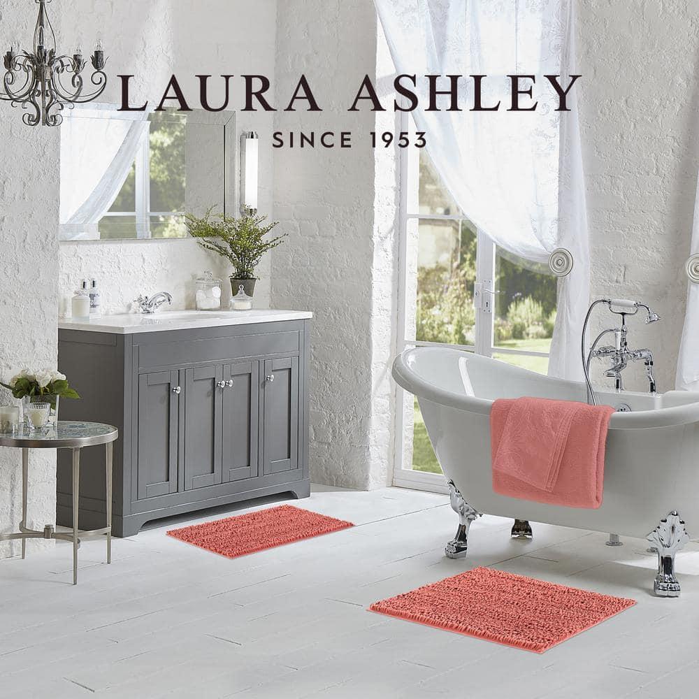 Laura Ashley Laura Ashley Astor Chenille 2 Pieces Non-Slip Bath Mat