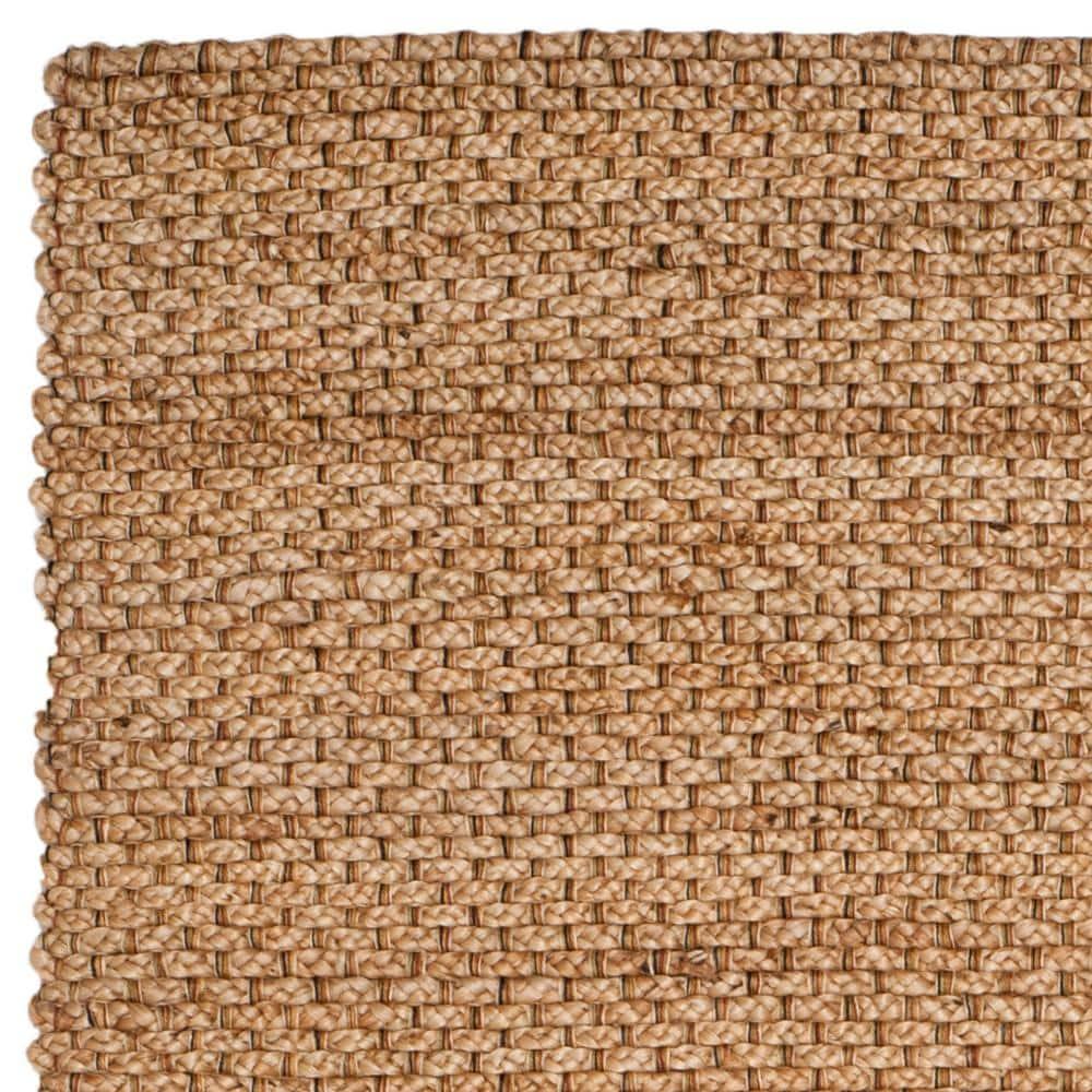 SAFAVIEH Natural Fiber Lillian Braided Jute Area Rug, Natural, 6' x 9'