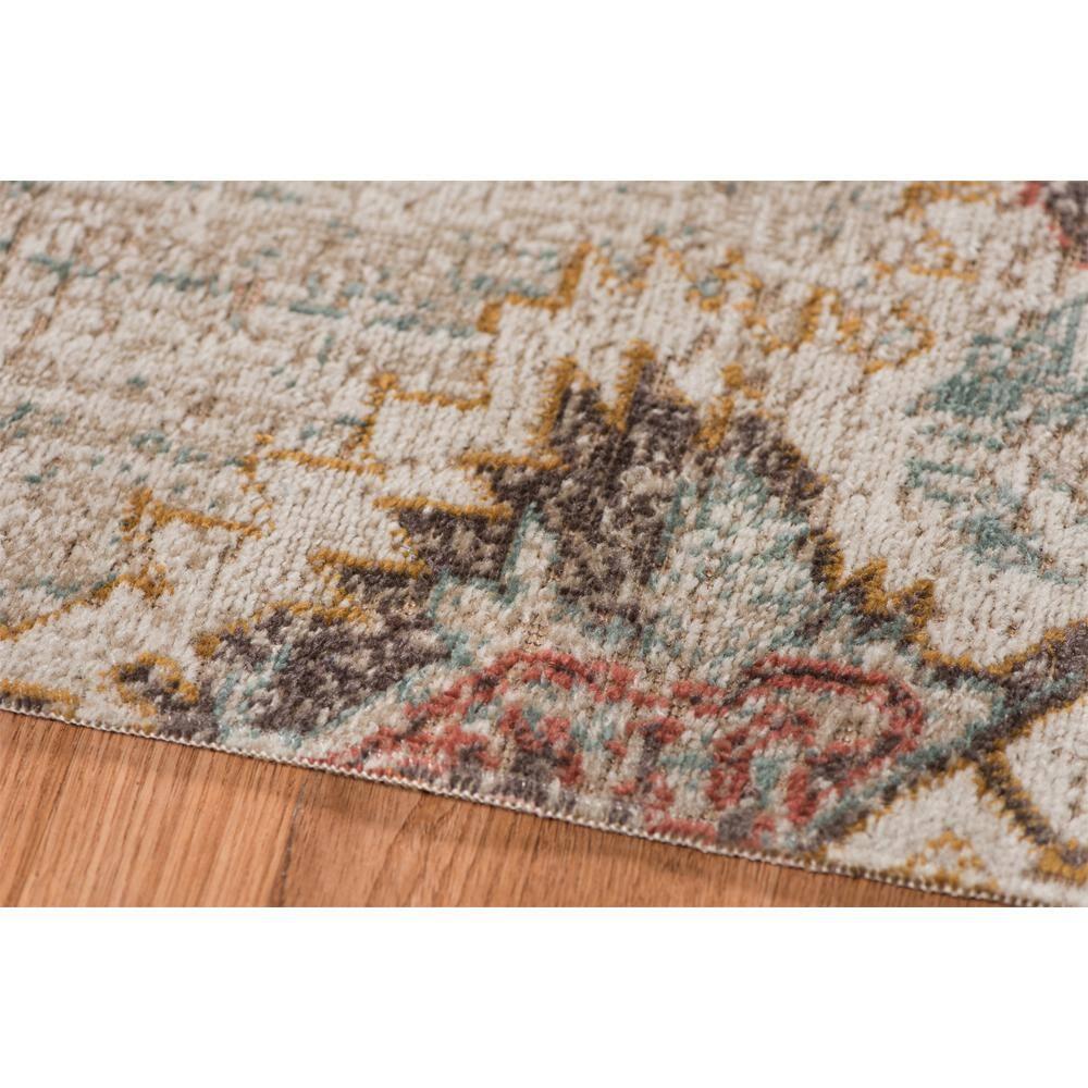 HomeRoots 7' X 9' Beige Medallion Power Loom Area Rug