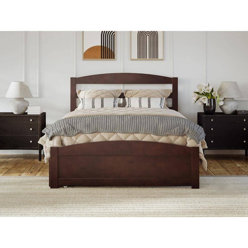 AFI Furnishings Warren Platform Bed F with Footboard & T Trundle AW