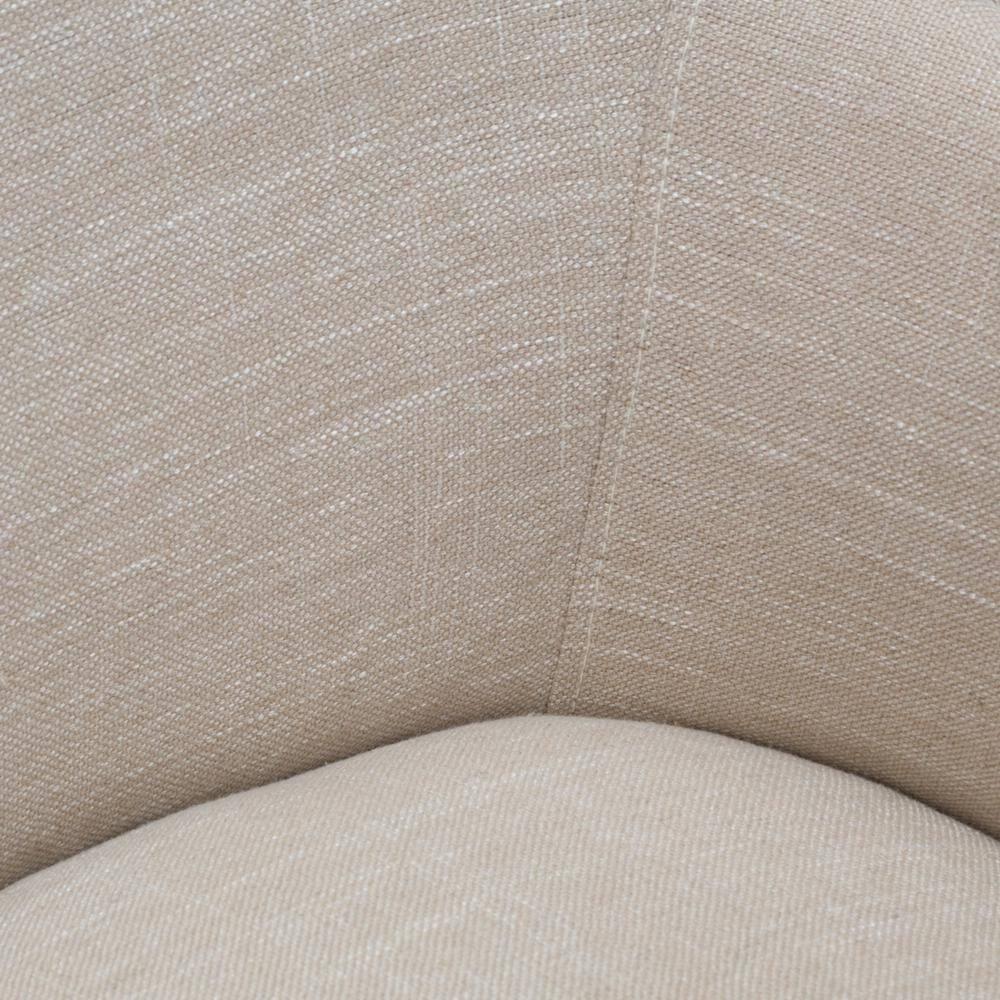 Filmore Light Beige Polyester Arm Chair (Set of 1)