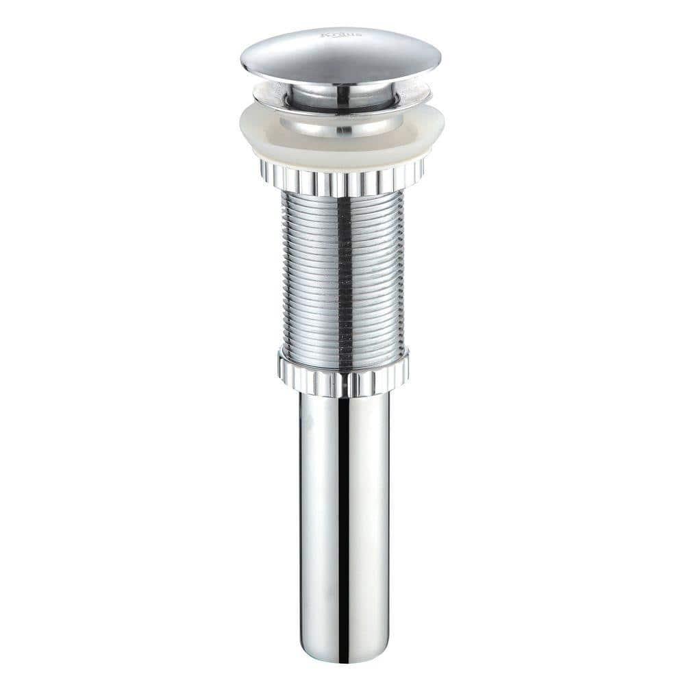 Kraus Ramus Vessel Mixer Single-Handle Bathroom Faucet with Matching Pop-Up Drain