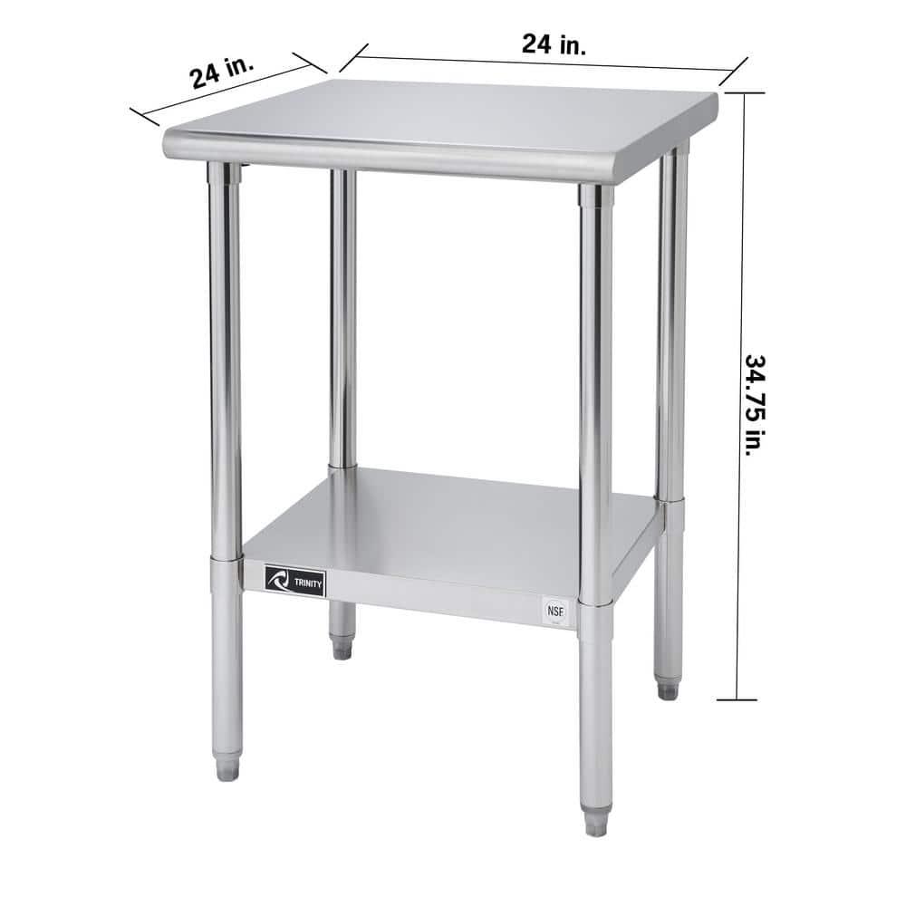 Prep & Savour Hany Metal Prep Table
