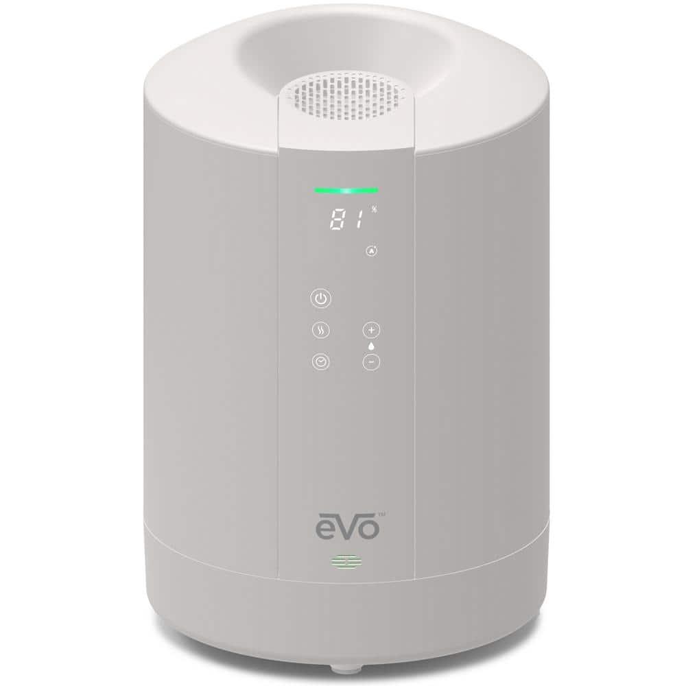 Evo Evo Warm Mist Evaporative Tabletop Humidifier with Adjustable Humidistat for 500 Cubic Feet