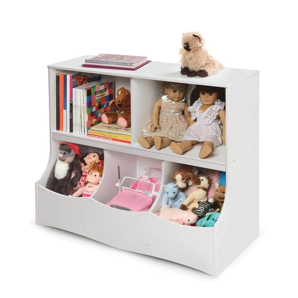 Badger Basket Multi-Bin Storage Cubby - White