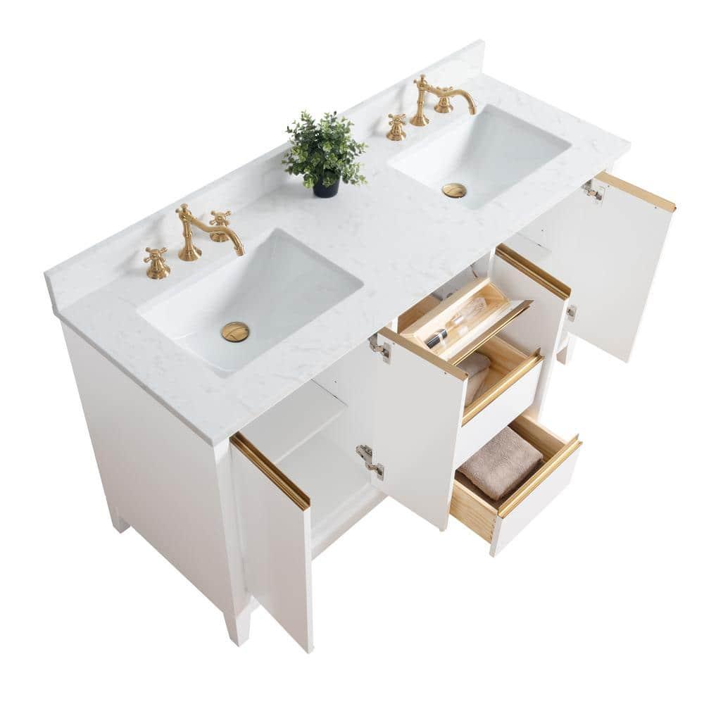 60 Double Bathroom Vanity with Top