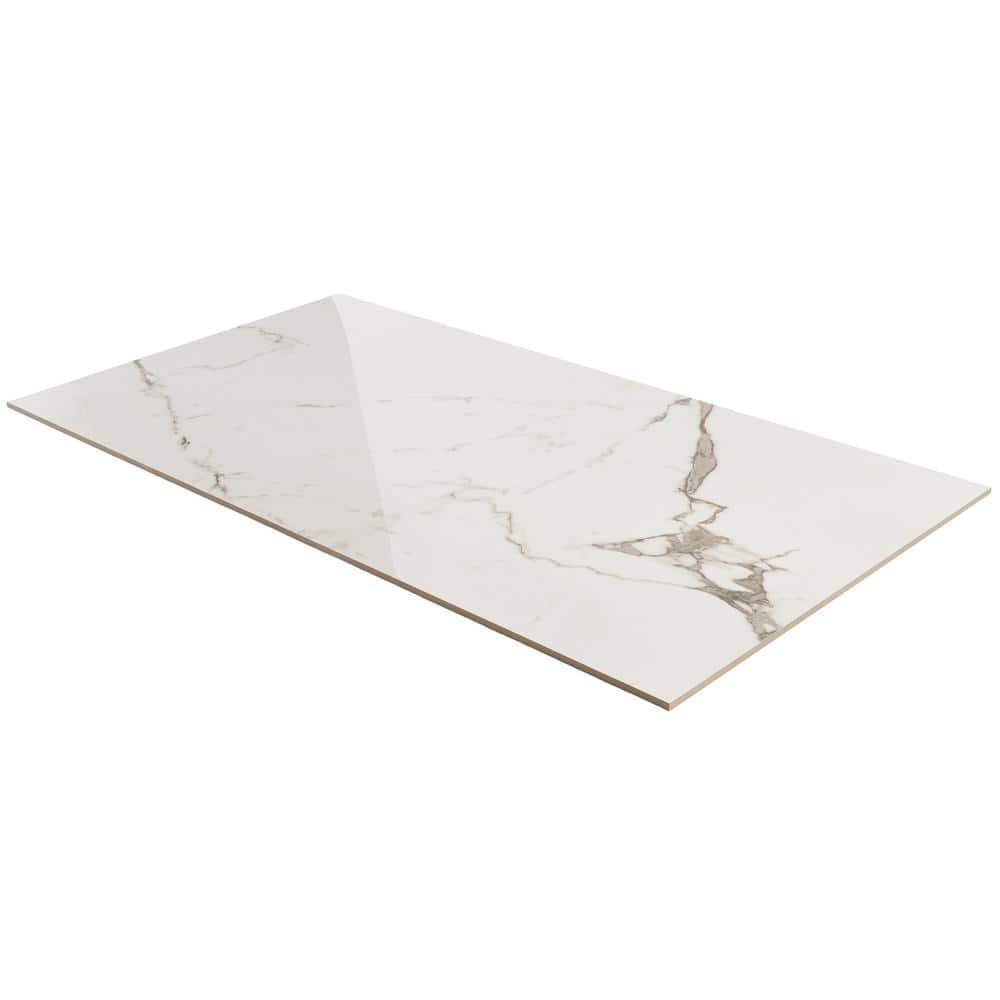 Bond Tile 24" x 47" Polished Marble Look Porcelain Floor and Wall Tile (15.5 Sq. Ft. / Case)