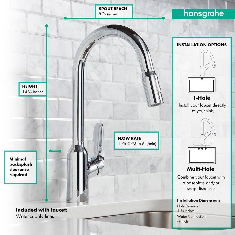 Focus N Prep Kitchen Faucet with 2-Spray Pull-Down, 1.75 GPM