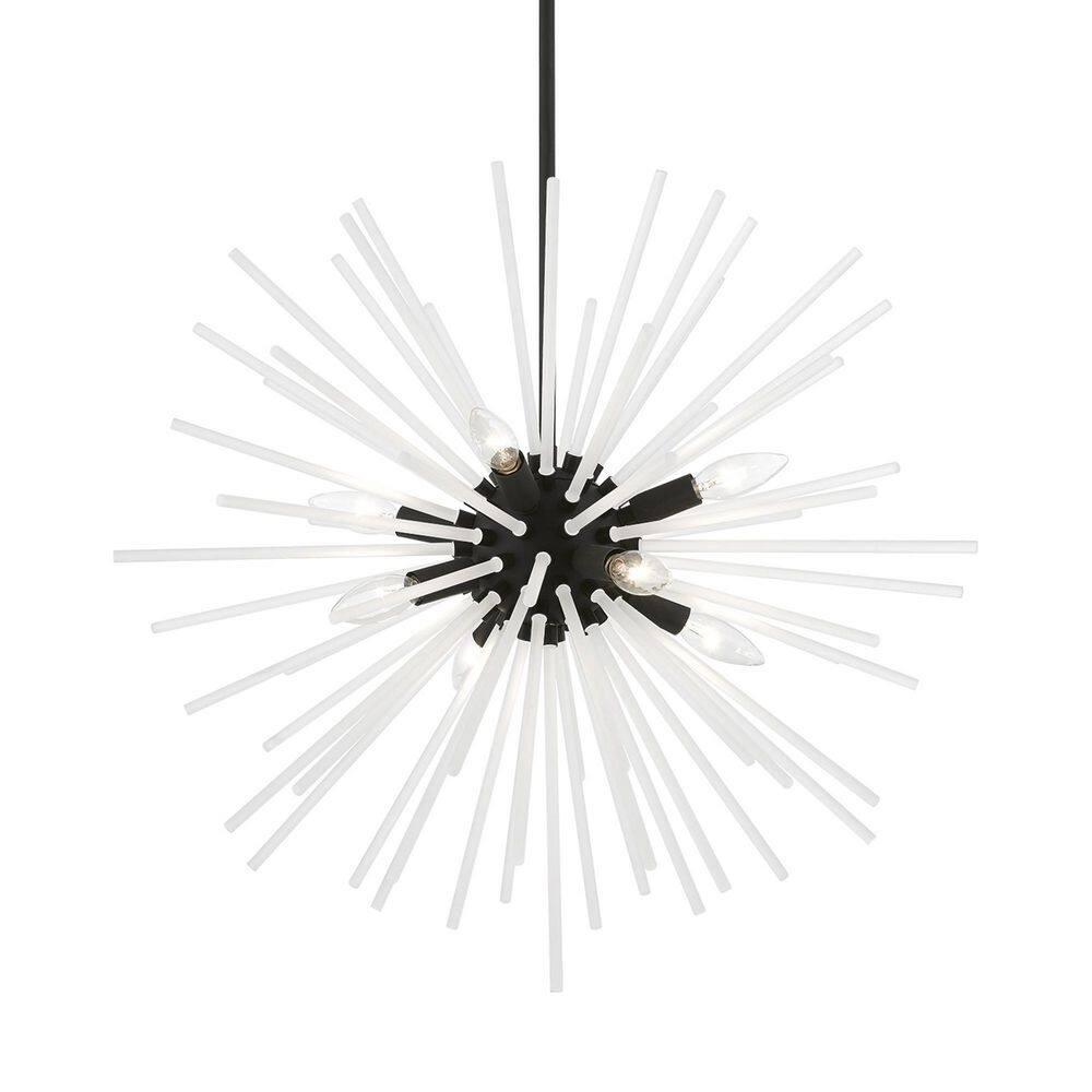 Livex Lighting Uptown 8 - Light Pendant in  Antique Brass