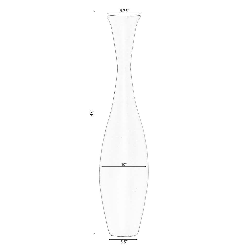 Uniquewise Bamboo Floor Vase - 43-inch Modern Elegance, Living Room Decor, Entryway, Dining Accent, Versatile Floral Styling, Elegant Tall Vase