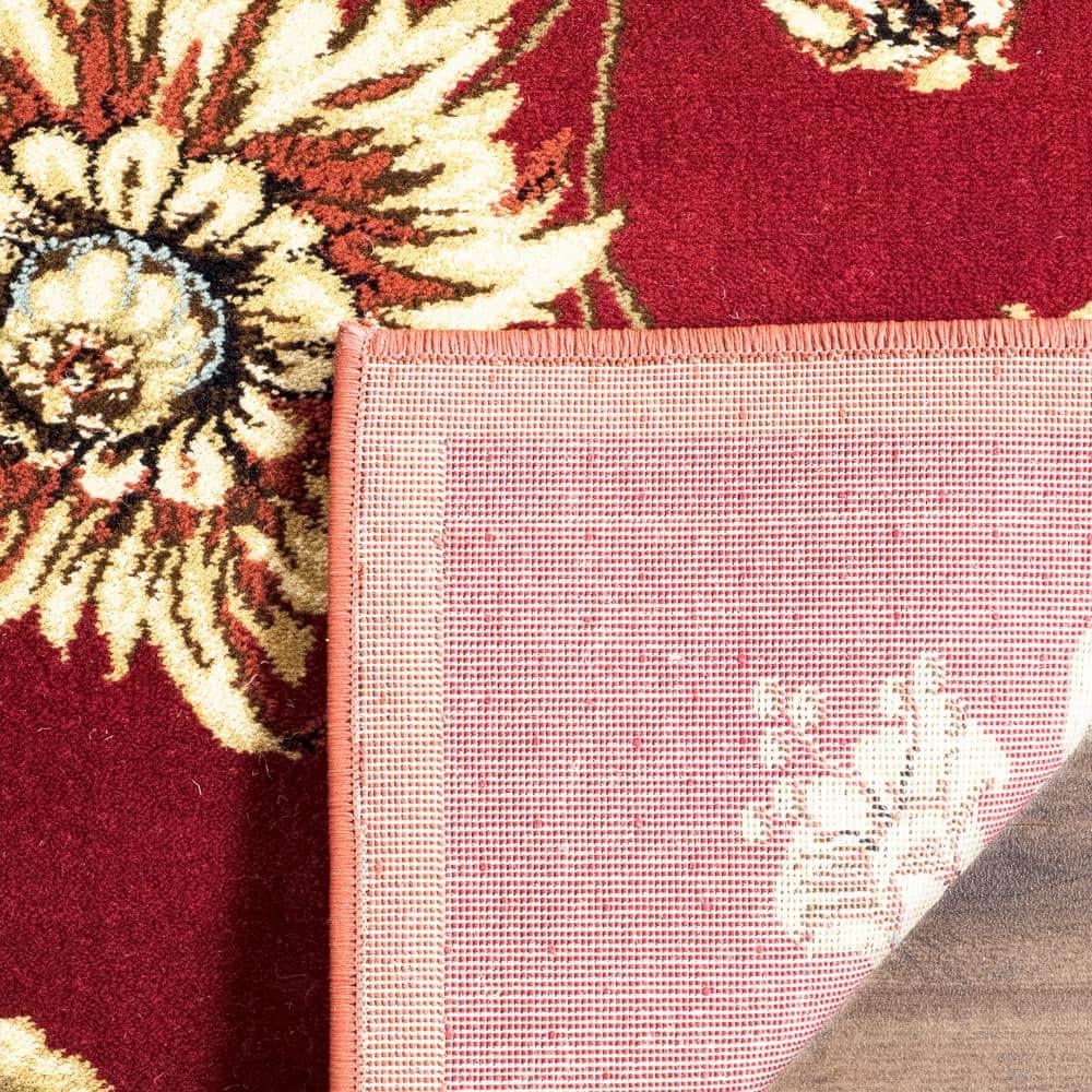 Lyndhurst LNH552 Power Loomed Runner Rug - Red/Multi - 2'3"x12' - Safavieh.