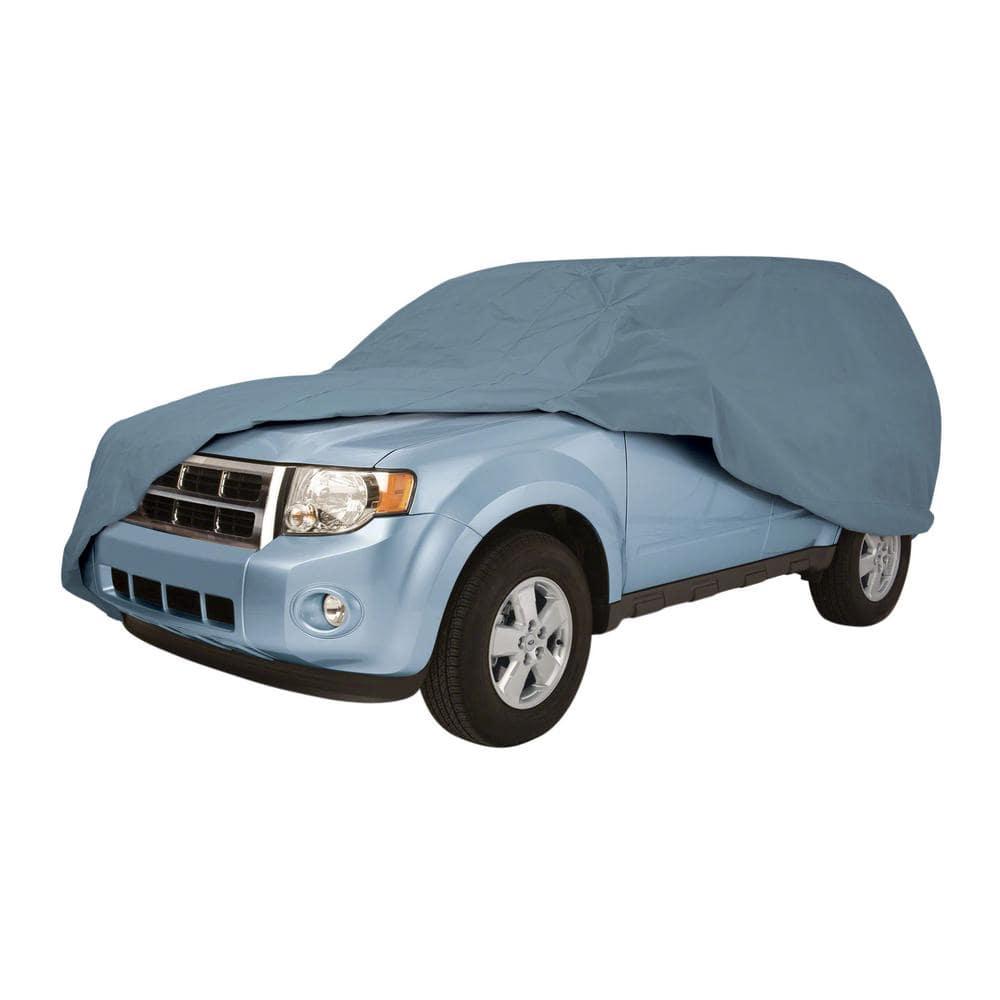 Polyester Outdoor Full-Size Car Cover in Gray