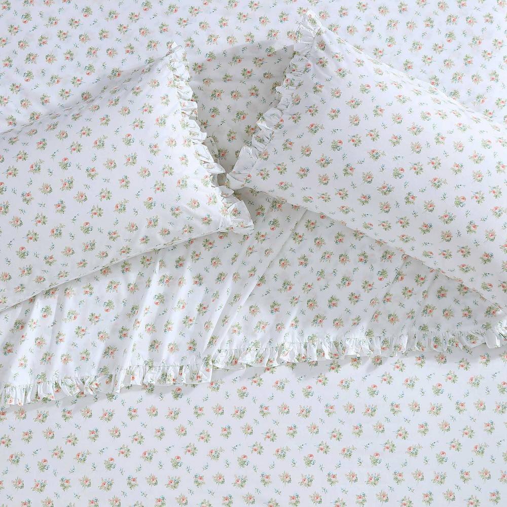 Laura Ashley Laura Ashley Printed Cotton Percale 2 Piece Pillowcase Set