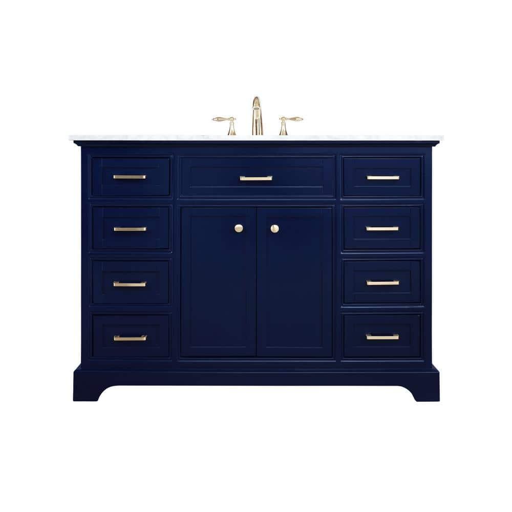 Birch Lane™ Hermes 48'' Single Bathroom Vanity with Marble Top