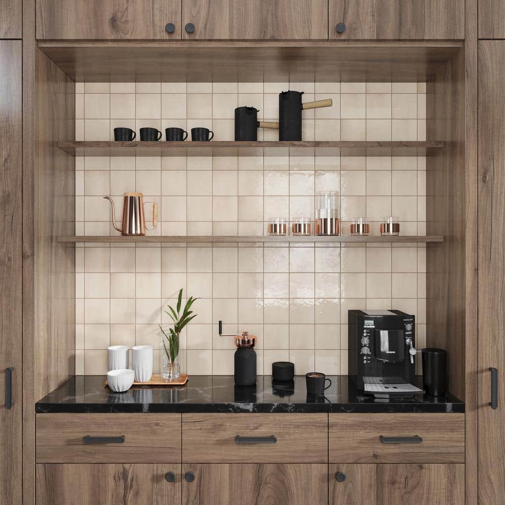 Apollo Tile Silken 3.94 in. x 3.94 in. Glossy Ceramic Square Wall and Floor Tile (6.48 sq. ft./case) (60-pack)