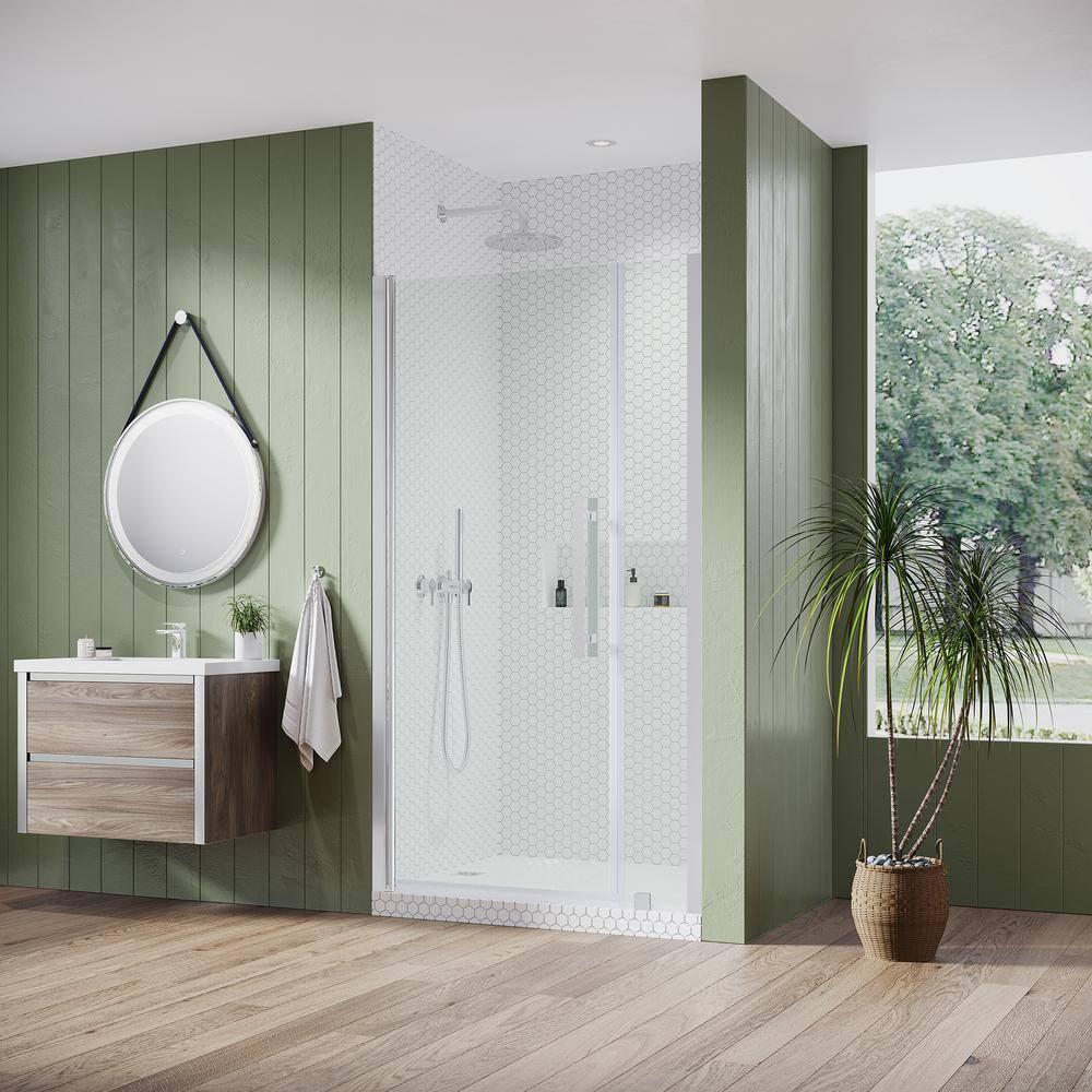 Endless Pasadena 41" W x 72" H Alcove Frameless Shower Kit, Door, Panel