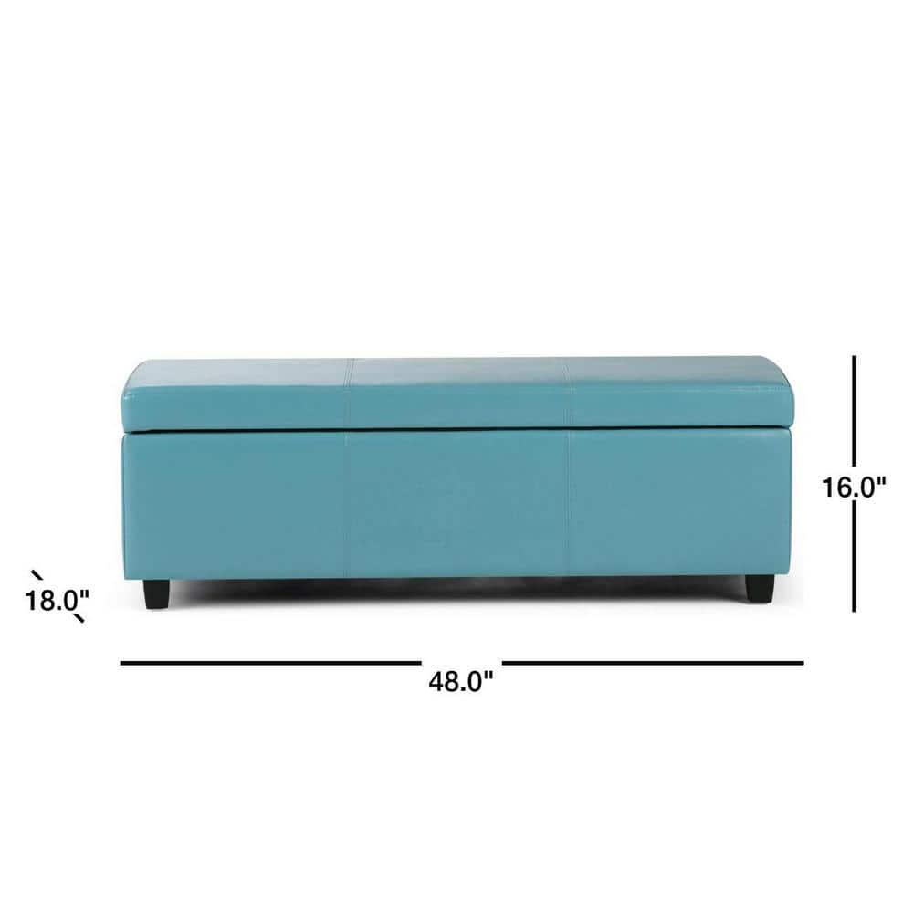 Simpli Home Avalon Storage Ottoman Bench,Assembled
