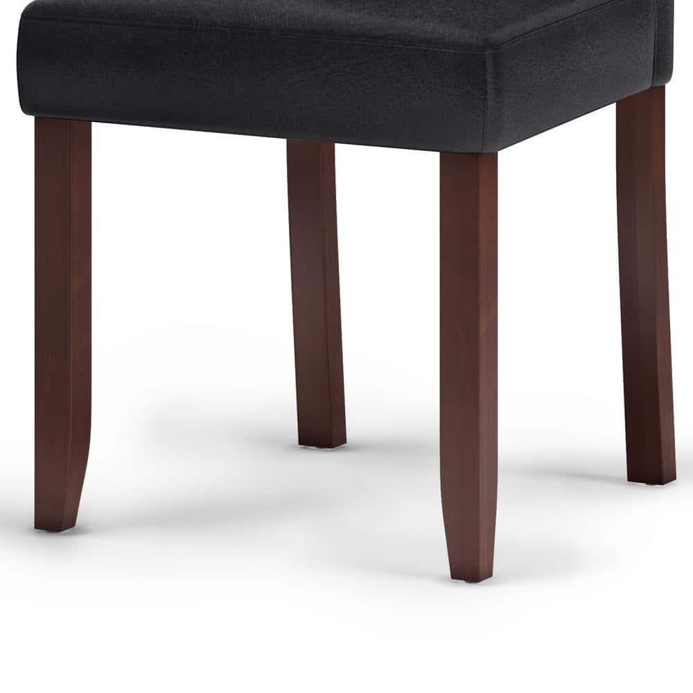 Simpli Home Acadian Solid Wood Dining Chair (Set of 2)