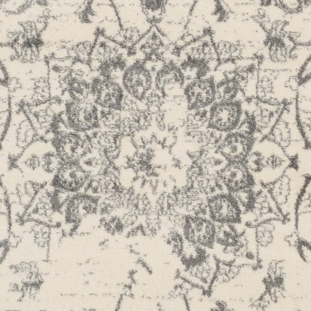 SAFAVIEH Adirondack Zoey Traditional Faded Area Rug, Ivory/Silver, 11' x 15'