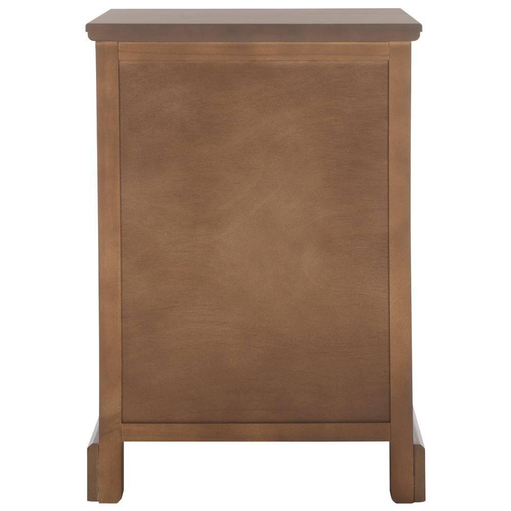 Griffin 3 Drawer Side Table - AMH5717 - Sepia - Safavieh Couture