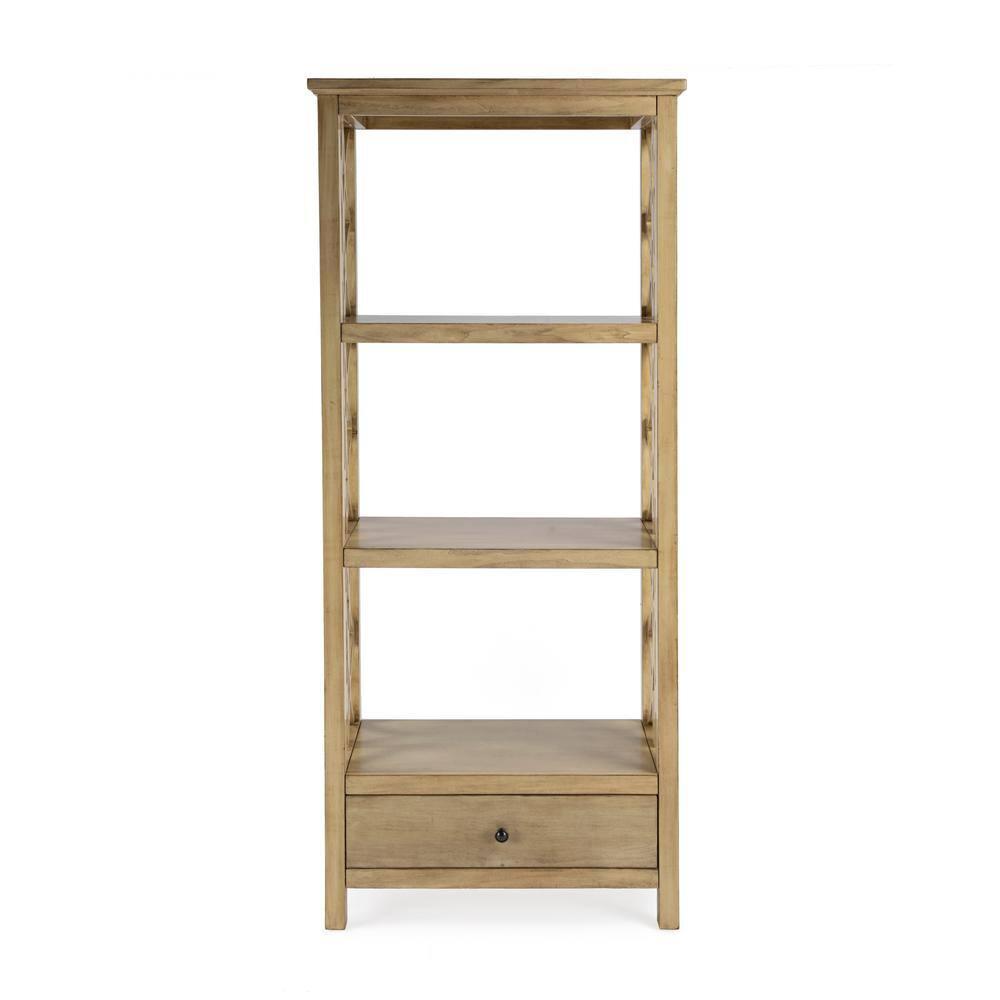 Lorena 30"W 3- Tier Etagere Bookcase with Storage Drawer