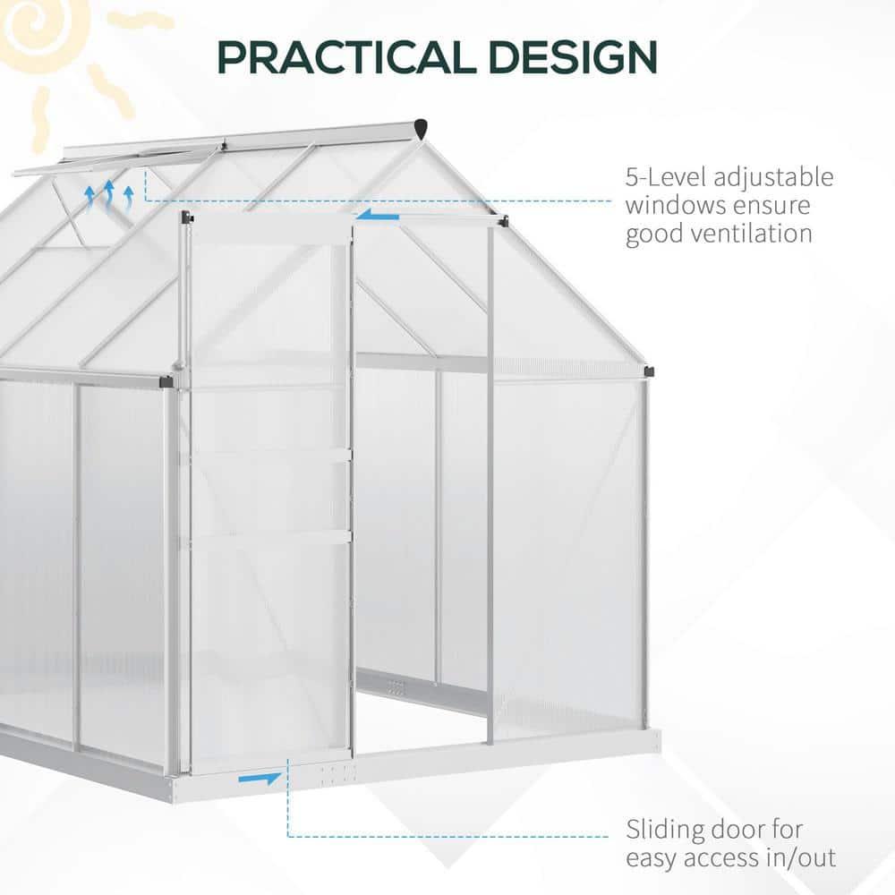 99" W x 74" D Greenhouse
