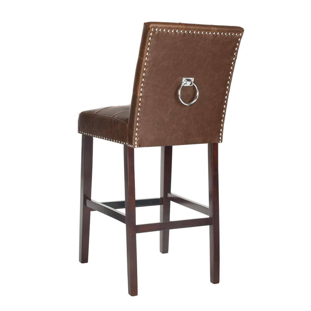 Nikita Bar Stool (Set of 2) - BST6302 - Brown/Espresso - Safavieh