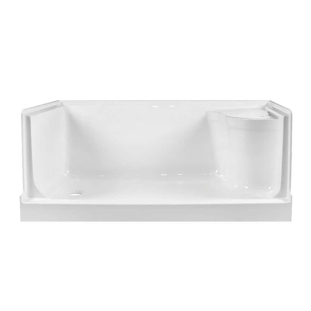 Aquatique 60" x 32" Single Threshold Shower Base