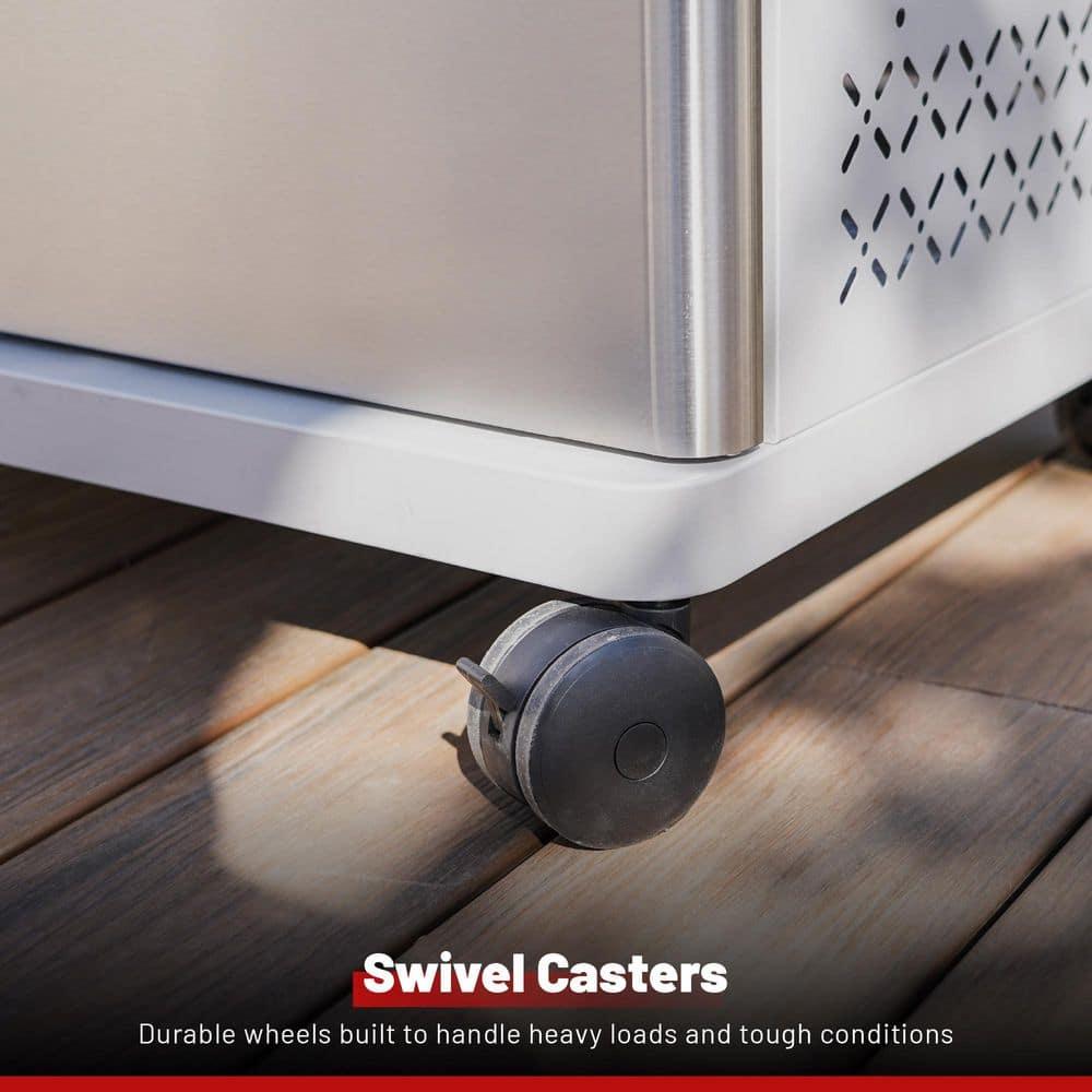 Monument Grills Mesa 415BZ,4-Burner Liquid Propane Infrared Gas Grill with Side Burner and Cabinet, 62,000 BTU – Perfect for Family BBQs