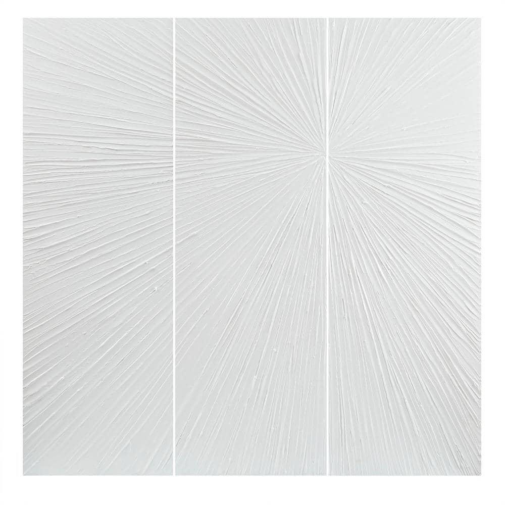 Madison Park Signature Sunburst 3-Piece Hand-Painted Resin Wall Art