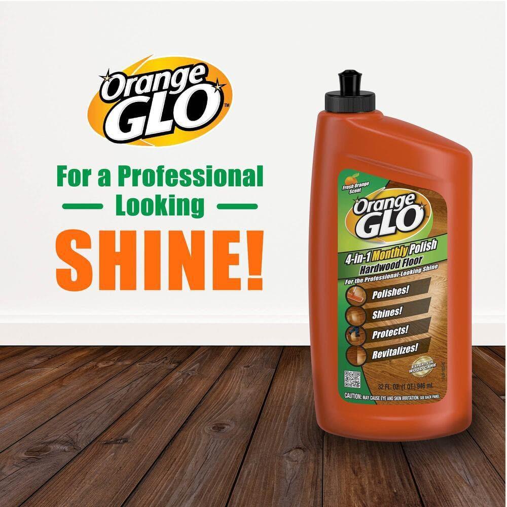 Pack of 2 Orange Glo Fresh Orange Scent 4-in-1 Monthly Polish Hardwood Floor, 24 fl oz