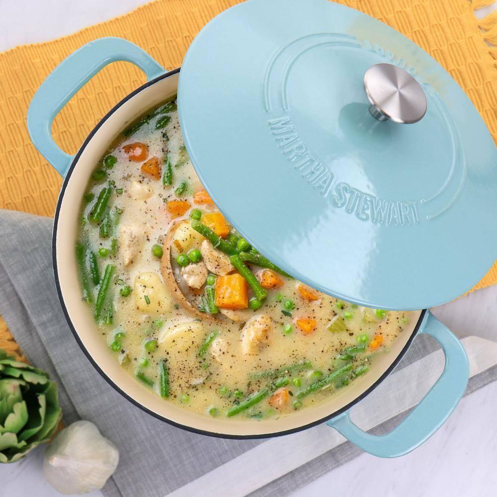 Martha Stewart Martha Stewart Gatwick 7 qt. Cast Iron Round Dutch Oven with Lid