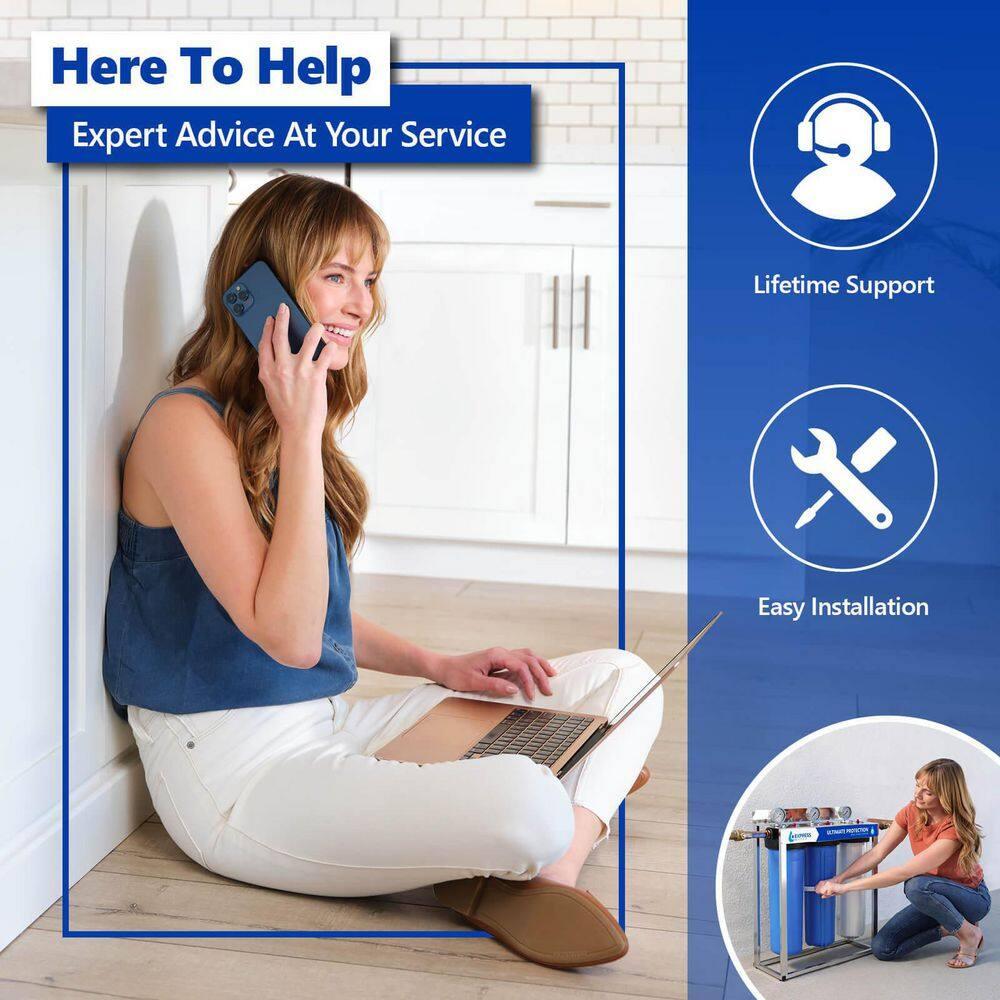 Express Water; 3-Stage Replacement Water Filter for Whole House System