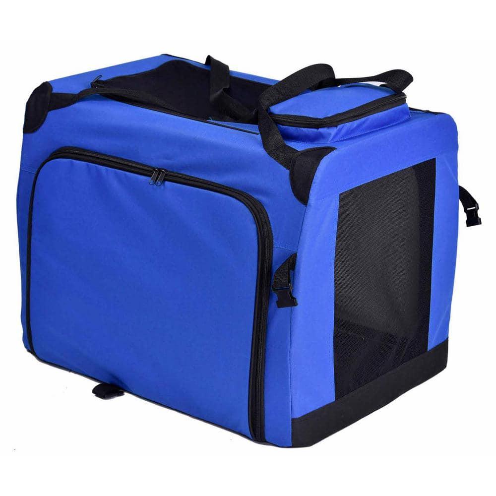 Touchdog Pet Life 'Hounda Accordion' Metal Framed Soft-Folding Collapsible Dual-Sided Expandable Pet Dog Crate