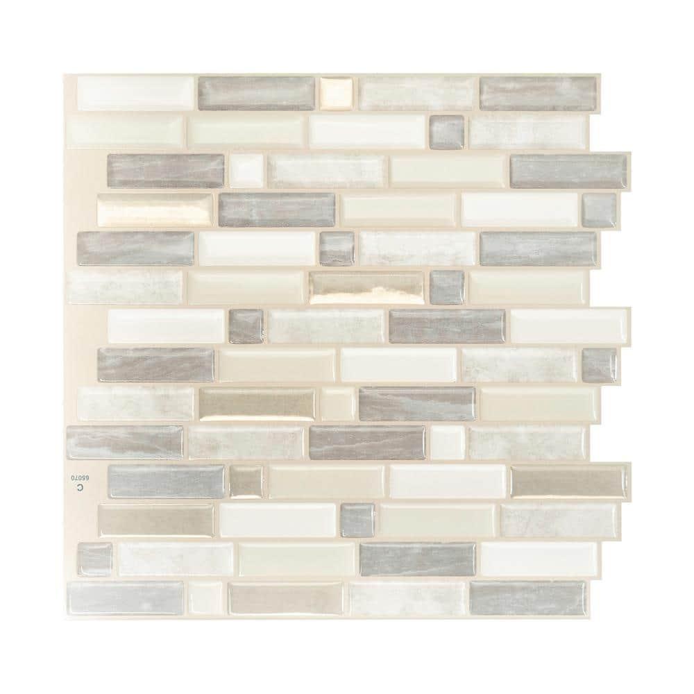 10.06'' W x 10.13'' L Gel Peel and Stick Mosaic Tile