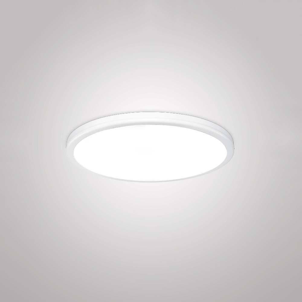 Sleek Titanium 10'' LED Flush Mount with Frosted Acrylic Diffuser