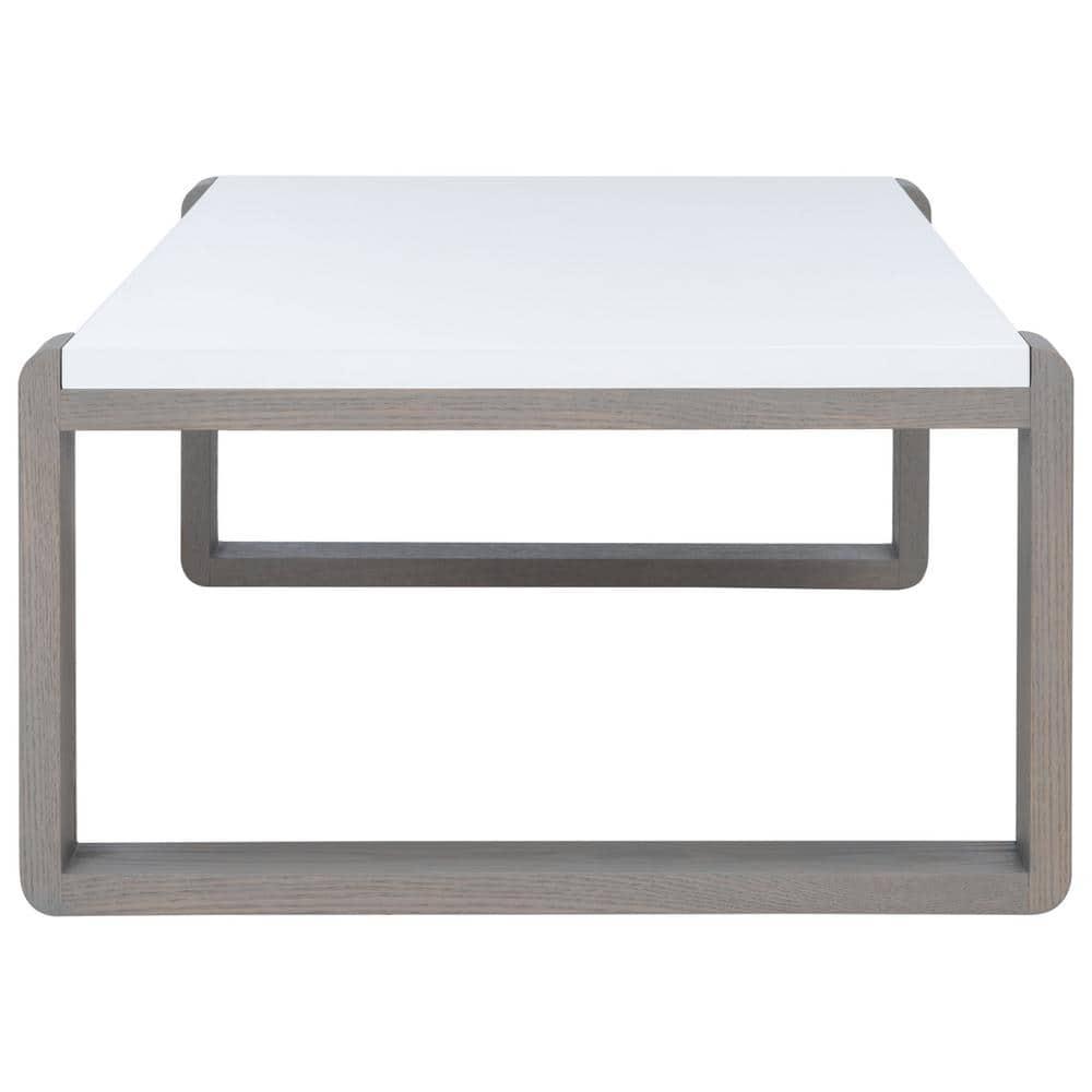 Bartholomewith Coffee Table - White/Grey - Safavieh