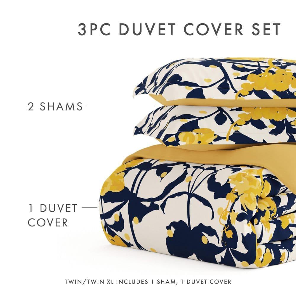 Boho Flower Reversible Duvet Cover Set
