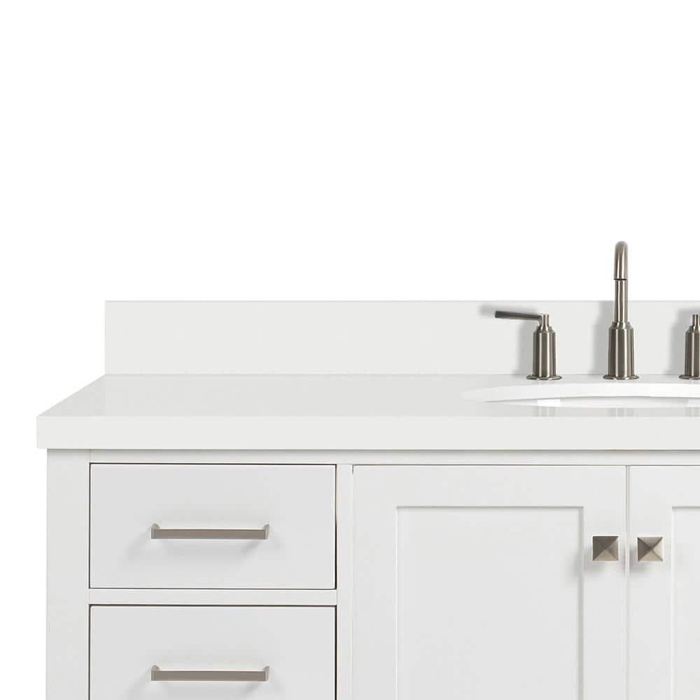Ariel A055swqovo Cambridge 55" Free Standing Single Basin Vanity Set - White
