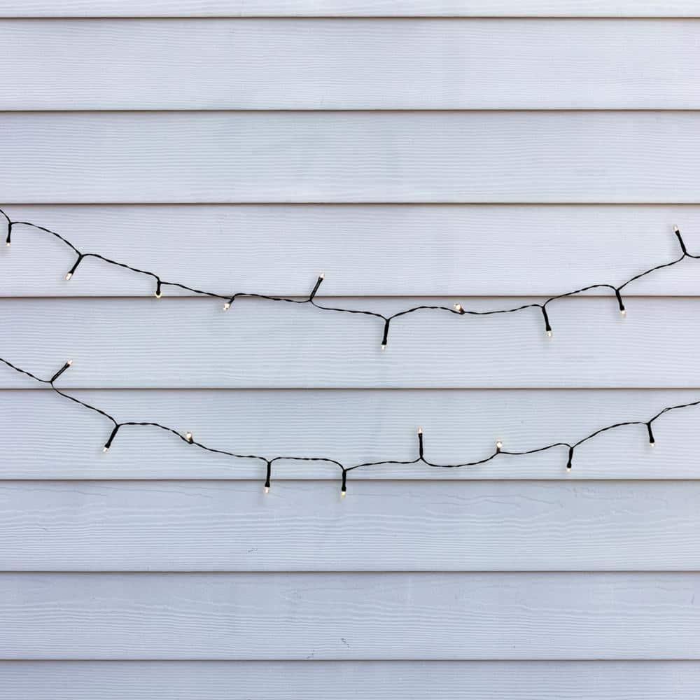 LumaBase Solar Powered Mini String Lights with 50 Soft White Bulbs