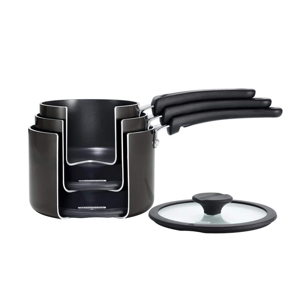 Tramontina Aluminum Non Stick Sauce Pan 6 Pc Nesting Set