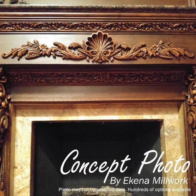 Ekena Millwork 14 3/8"W x 4 1/2"H x 1"P Shell Onlay