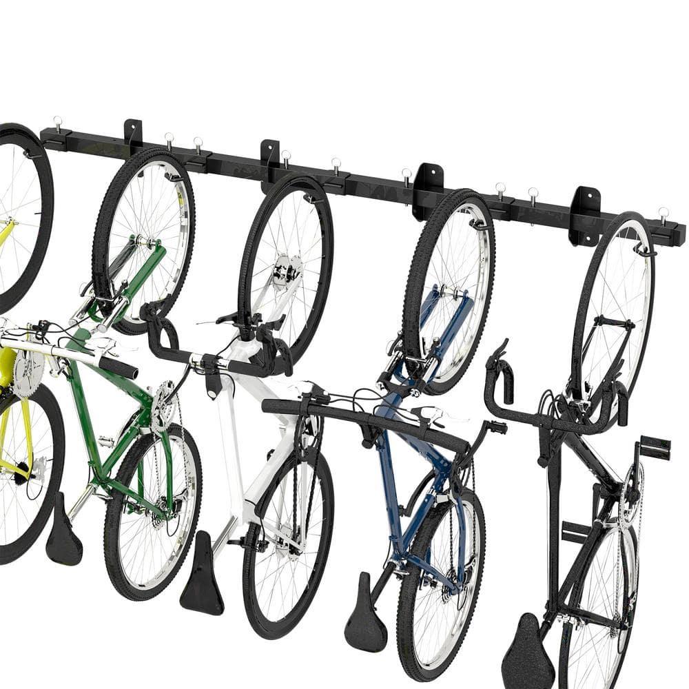 Sttoraboks Bike Storage Rack, Garage Wall Mount Hanger Holds 5 Bikes