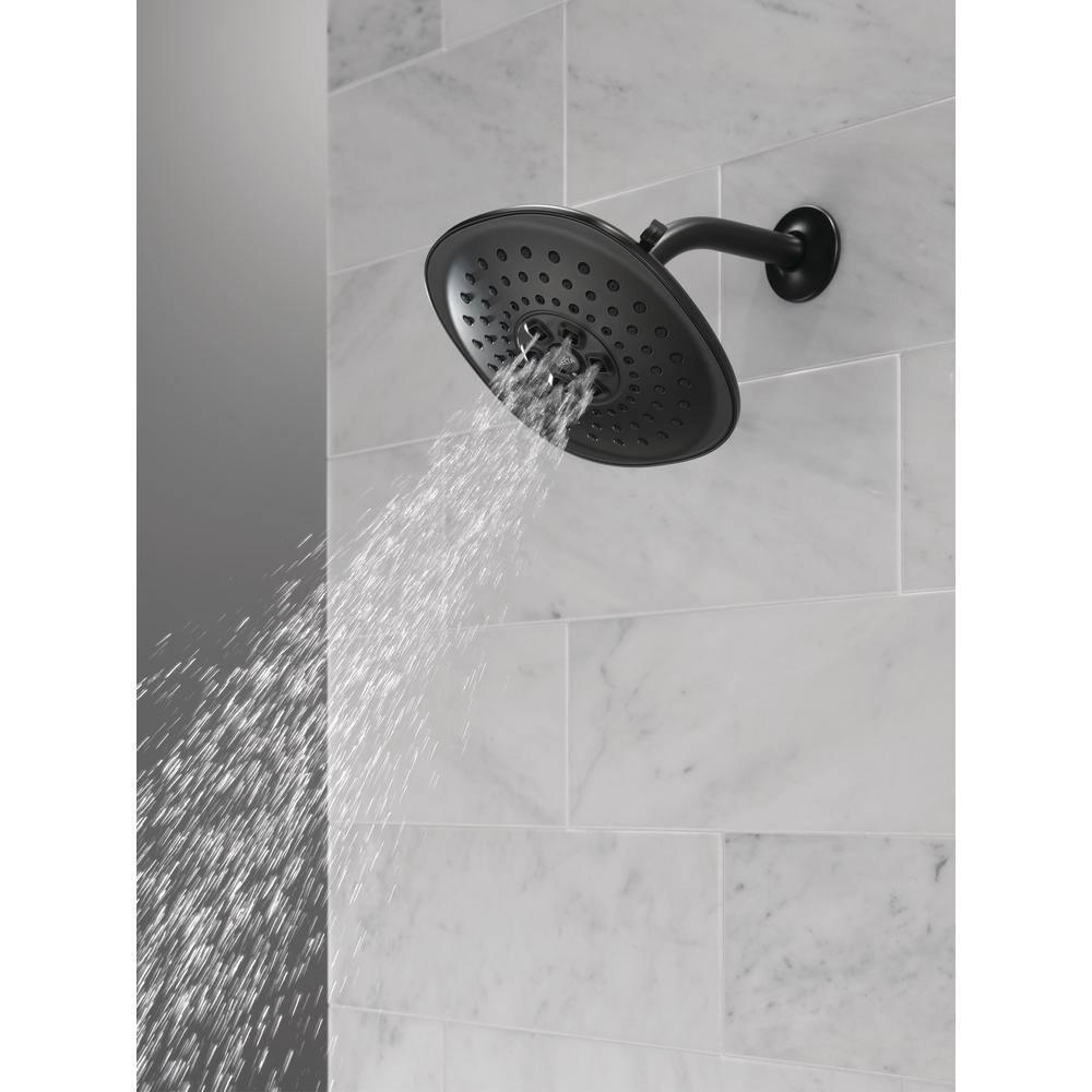 Universal Showering Components Shower Head in Matte Black