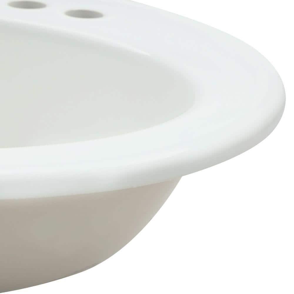 Pennington® Self-Rimming Drop-in Bathroom Sink with 4" Centers