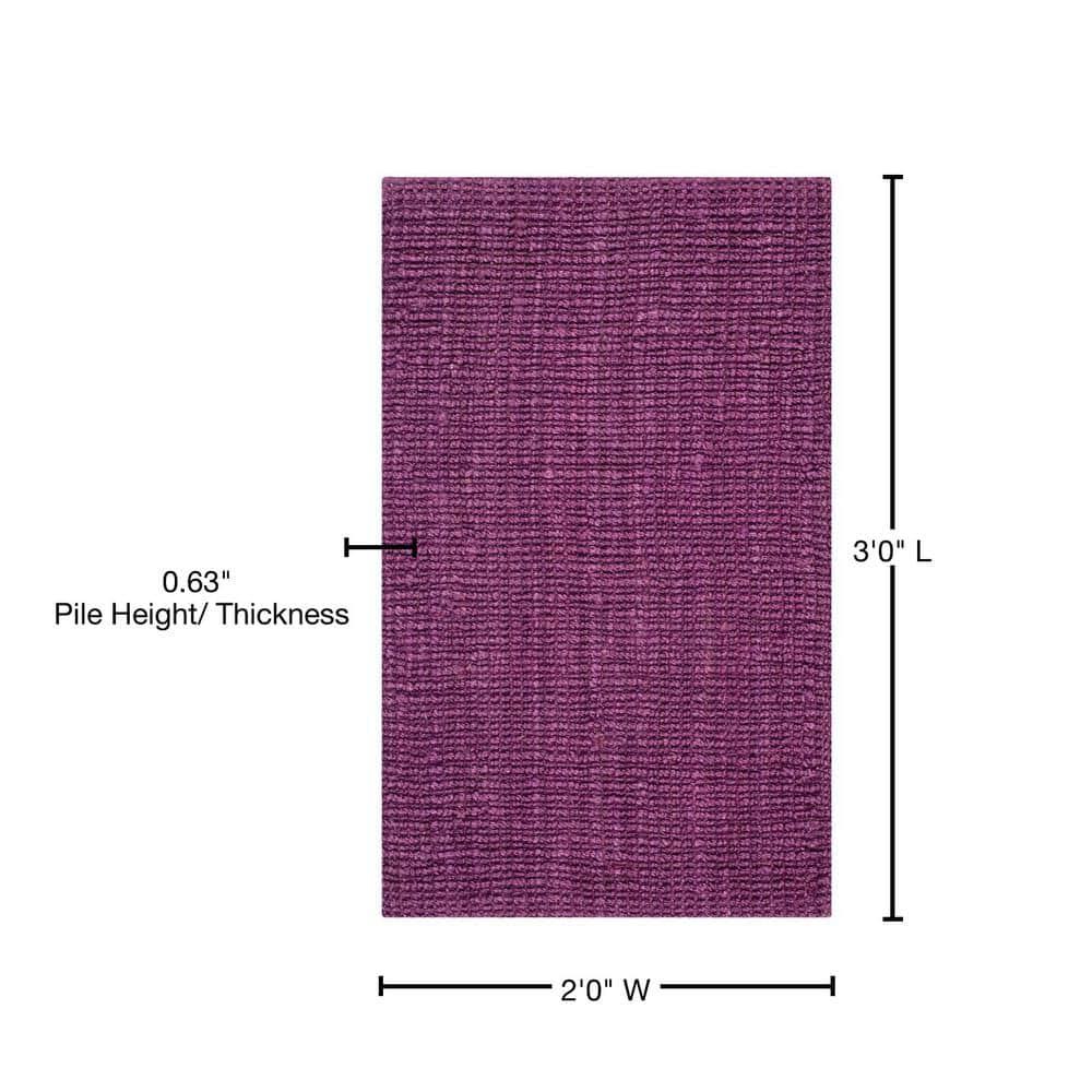 Natural Fiber NF447 Hand Woven Indoor Accent Rug - Purple - 2'x3' - Safavieh.