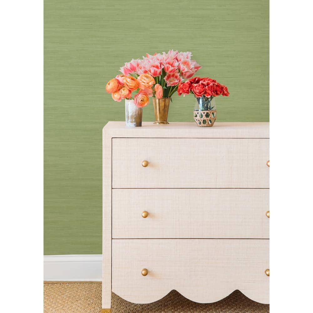 18 ft x 20.5 in x 0.025 in Grasscloth Peel and Stick Wallpaper Roll